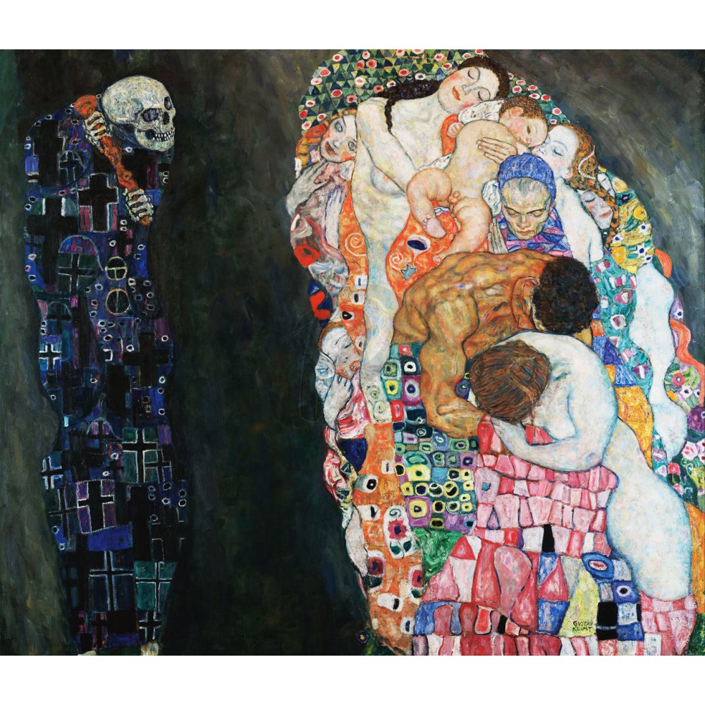 Gustav Klimt - Death and Life (Hand-Painted)