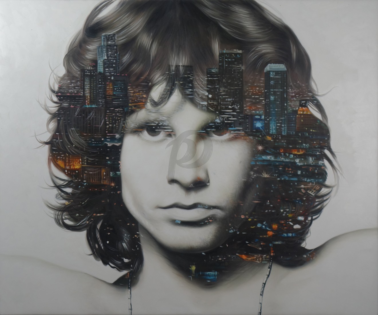 Jim Morrison - City of Angels by Cam Nguyen (Hand-Painted Original)