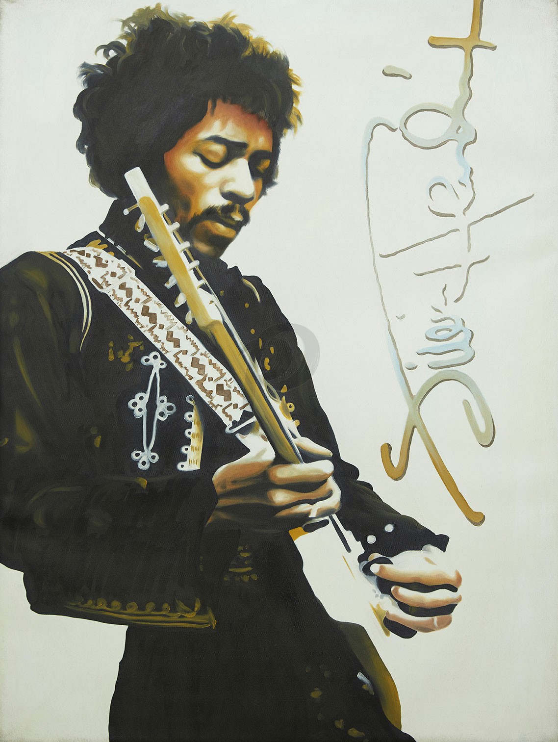 Jimi Hendrix (Hand-Painted Reproduction)