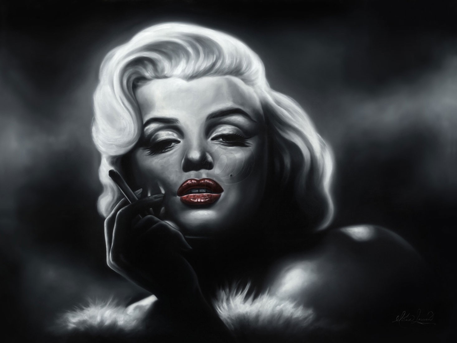 Matías Argudín - Marilyn Monroe (Hand-Painted Reproduction)