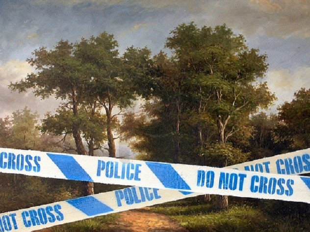 Banksy - Police Do Not Cross Tape (Hand-Painted Reproduction)