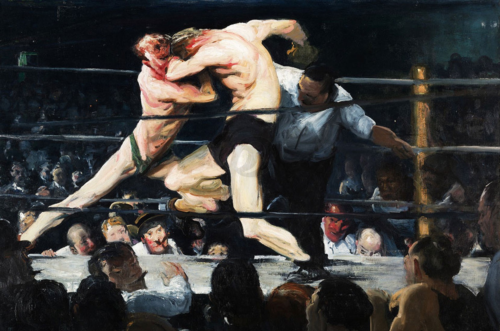 George Bellows - Stag at Sharkeys (Hand-Painted)