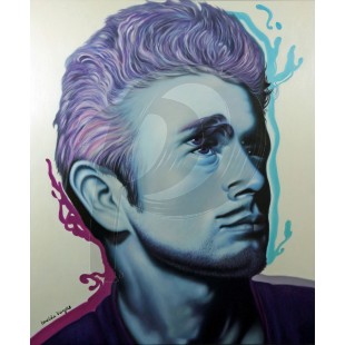James Dean - Forever Young by Imelda Vargas (Hand-Painted Original)