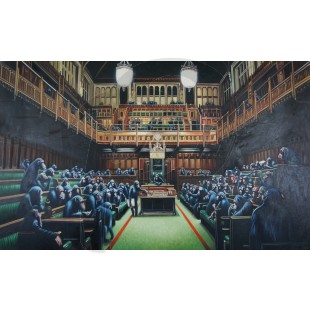 Banksy - Devolved Parliament (Hand-Painted Reproduction)