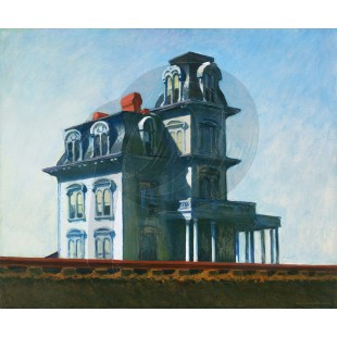 Edward Hopper - The House by the Railroad (Hand-Painted)