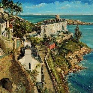 Gerard Byrne - Sorrento Terrace Dalkey Ireland (Hand-Painted Reproduction)
