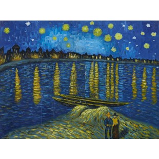 Vincent Van Gogh - The Starry Night Over The Rhone (Hand-Painted)
