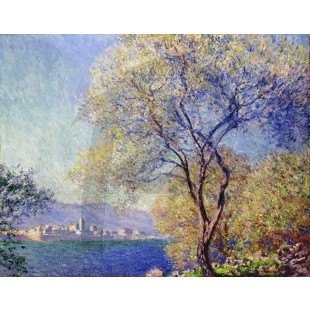 Claude Monet - Antibes Seen from the Salis Gardens 1888 (Hand-Painted)