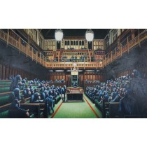 Banksy - Devolved Parliament (Hand-Painted Reproduction)