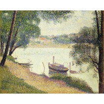 Georges Seurat - The Seine At La Grande Jatte In The Spring (Hand-Painted)