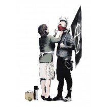 Banksy - Anarchist and Mother (Hand-Painted Reproduction)