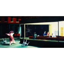 Banksy - Nighthawks (Hand-Painted Reproduction)