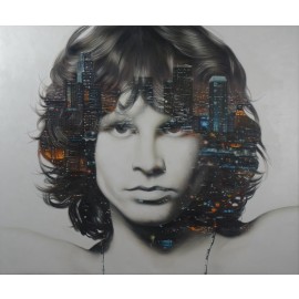 Jim Morrison - City of Angels by Cam Nguyen (Hand-Painted Original)