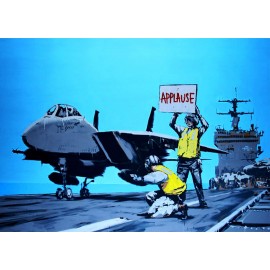 Banksy - Applause (Hand-Painted Reproduction)