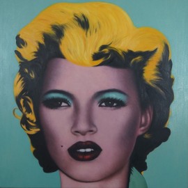 Banksy - Kate Moss (Hand-Painted Reproduction)
