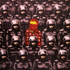 Banksy - Odd One Out (Hand-Painted Reproduction)