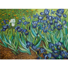 Vincent Van Gogh - Irises 1889  (Hand-Painted)