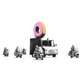 Banksy - Donut Police (Hand-Painted Reproduction)