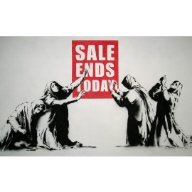 Banksy - Sale Ends Today (Hand-Painted Reproduction)