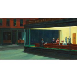 Edward Hopper - Nighthawks (Hand-Painted)