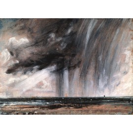 John Constable - Seascape Study with Rain Cloud (Hand-Painted)