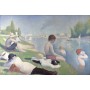 Georges Seurat - Bathers at Asnieres (Hand-Painted)